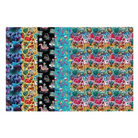 Glucomart Medical Tape for Nasogastric or Oxygen Tube (5 Count) – Maximum Strength Tube Tape, Waterproof & Hypoallergenic (Alt Summer Variety Pack) (Tube Tape)