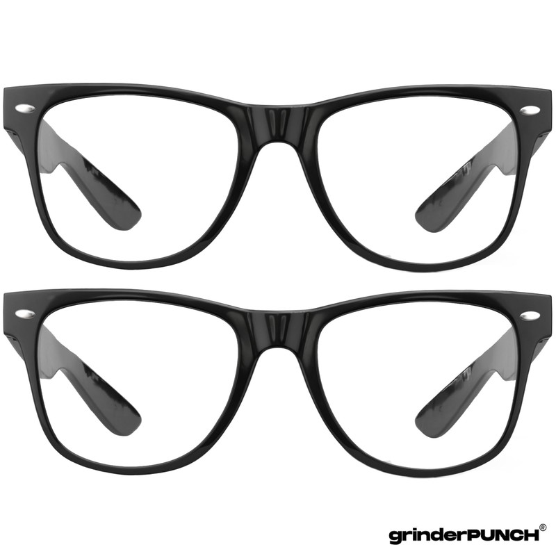 grinderPUNCH 2 Pack High Magnification Reading Glasses Strong Power Readers