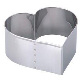 Endoshoji BPT05011 Vegetable Cutter, Silver No. 11 Commercial Use, Putty Cutter, Heart