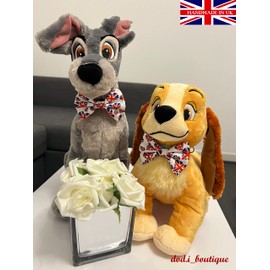 dod.i_boutique New Dogs Bow Tie Bowtie Footbal Flag England Jubilee Union Jack King Coronation Cotton Elastic Band attach/slide on COLLAR ACCESSORY Handmade UK (Small)