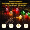 IPStank 96FT Solar Outdoor String Lights with Remote, 30 Shatterproof