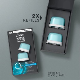 Dove Men Care Ultimate Clean Touch 2 Pack Aluminum Free Deodorant Refills