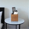 LBEMEY Acacia Wood Remote Control Holder, TV Remote Holder, Remote