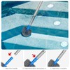 TidyMister Small Pool Brush Head for Cleaning Narrow Corners Steps,