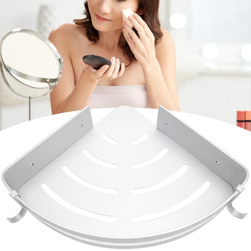 Wall Storage Rack Aluminum Corner Shower Caddies Wall Mounted Bathroom