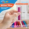 54pk Kids Glitter Tubes in 10 Assorted Vibrant Colours |