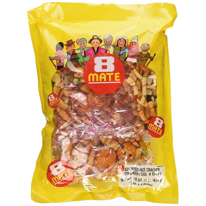 Shirakiku Japanese rice crackers Multi Pack, 16oz Each (Norimaki Mate,