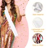 Lowats White Sash 9 Pieces Empty Sash DIY Plain Satin