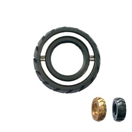 Bufccy Fidget Slider Push Egg Push Slider, Magnetic Metal Fidget Toy EDC Fidget Toys for Adults, ADHD Anxiety Stress Relief Toys, Gift for Boyfriend, Husband and Father (Black)