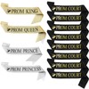 Lyrow 12 Pcs Prom King Prom Queen Sashes Prom Prince