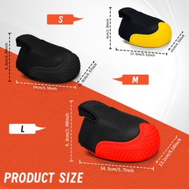 LG07 ASTM Certified Slip & EN 22568 Steel Toe-LG07 Resistant Steel Toe Shoe Covers | 0.94 SRO Anti-Slip Overshoes | Waterproof Work Boot Covers | Industrial Safety (S(US4-7.5,Women))