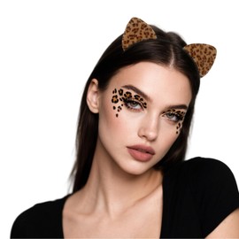 Moikolok Cheetah Leopard Ears Headband Cat Ears Hairband