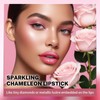 Prreal Sparkling Lipstick Moisturising,Glitter Lipstick Long-Lasting Waterproof,Metallic Not Stick Cup