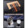 Calum Wristwatch Strap, One Push D Buckle, Genuine Leather, Open