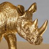Kusso Gold Rhino Ornament Decoration for Home Bedroom, Bathroom Living