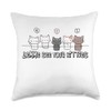Lemme (Let Me) see your kitties Throw Pillow