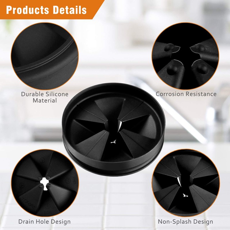 Sink Baffle, Replacement for Evolution, Garbage Disposal Splash Guards,Quite Collar,Drain