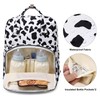 Kouxunt Cow Print Diaper Bag Backpack for Baby Girls Boys,