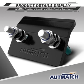 AUTMATCH Hitch Tightener Anti Rattle Stabilizer - Heavy Duty Hitch Clamp for 2.5 Inch Trailer Hitches, Rubber Isolator and Anti-Rust Double Coating Protective, Teal & Black