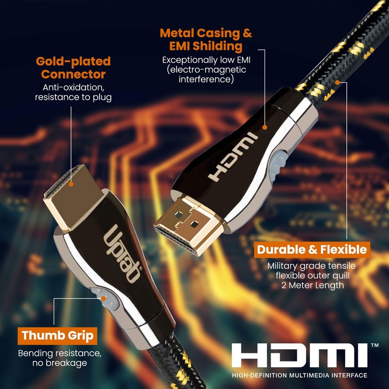 UPTab Ultra High Speed HDMI 2.1 10ft Cable 8K 120Hz