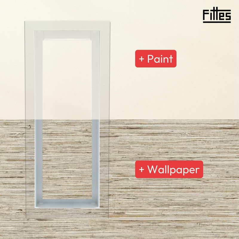 Fittes Framed Wall Vent [Lite] - 4"x10" - Cotton White