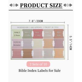 Zeayebsr 10 Sheets Laminated Bible Tabs Bible Index Tabs for Learning Bible Blank Tabs Bible Tabs for Women/Men Bible Book Tabs for Old and New Testament Christian Gift