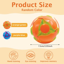 Yeefunjoy Colour Changing Stress Relief Innovative Ball, Magic Ball Throw Catch Game Indoor Outdoor, Sensory Fidget Toy for Kid Adult Relaxation Anxiety Autism Christmas Birthday Gift Party Favours