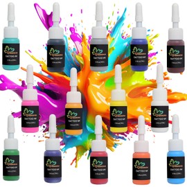 QIONGHUA Ink Set 1/6 oz (5ml) Supply 14 Colors Pigment Kit Ink