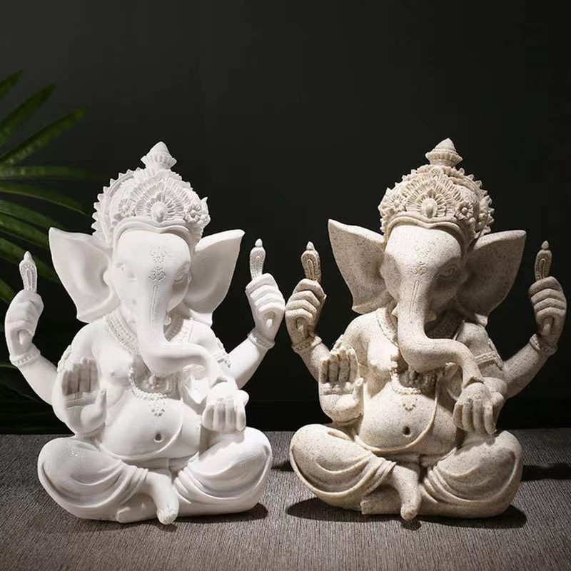 PIGPIGFLY Ganesha Buddha Statue, Buddha Figure, Decorative Statue, Decorative Living