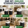 6Pack 75L Laundry Basket, Waterproof Collapsible Laundry Hamper with Handles,
