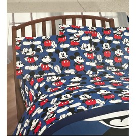 Jay Franco Twin Size Sheet Set 3 Pieces Kids Set (Mickey Mouse One and Only), Pink, Black, JF14545