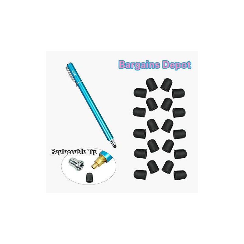 Bargains Depot 20Pcs 0.18-inch (Dia) Soft Replacement Rubber Tips -