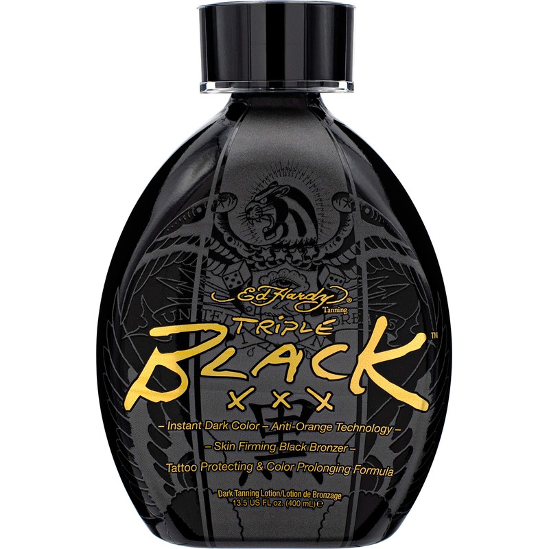 Ed Hardy BLACK XXX Instant Dark Colour Tanning Lotion, 400ml