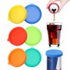 Aieve 6 Pack Soda Can Lids,Silicone Can Covers for Slim