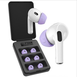 Foam Masters Ultra-Premium Memory Foam Ear Tips for AirPods Pro 1st & 2nd Gen | 3 Pairs | Black Magic Version 6.0 | Comfortable | Secure | Better Noise Cancellation | Replacement Buds