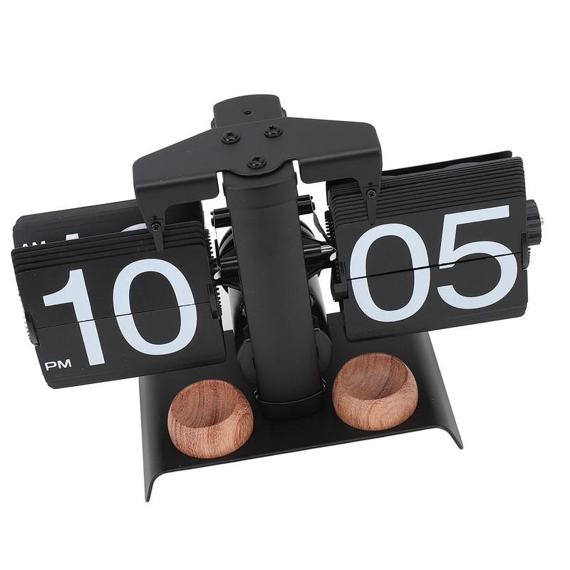 Digital Flip Clock 304 Stainless Steel Retro Battery Powered Mechanical