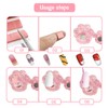 Biiange JunLee Fingernail Display Stands Clay Set, Resin Transparent Laser