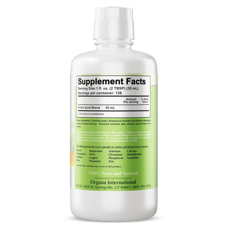 Organa Trace Minerals - Liquid Colloidal Minerals Supplements - Plant