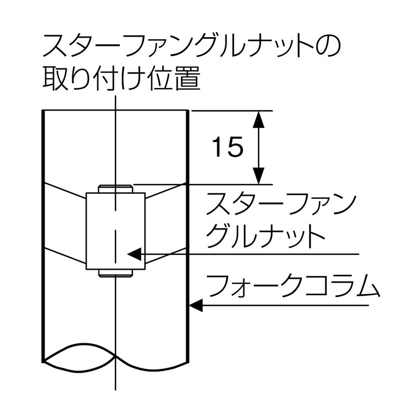 Hozan C-460 Star Funnel Nut Press-On Tool