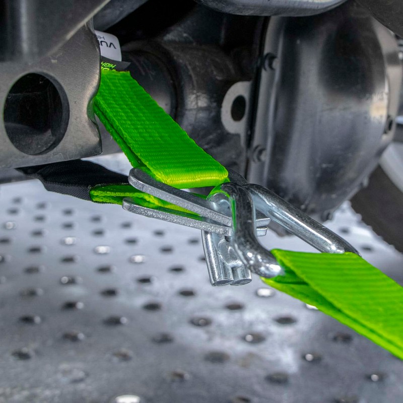 VULCAN Car Tie Down Axle Strap with Wear Pad -