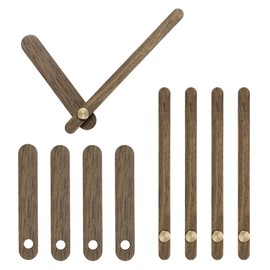 uxcell 5 Set Wooden Clock Hands Only,Walnut Wood Clock Hands Clock Making Kit for Clock DIY Repair Part Replacement Fit for 10 Inch Wall Clock, 4.09 Inches