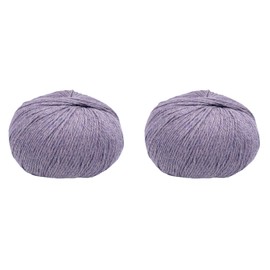 100% Baby Alpaca Yarn - Royalty Yarns Extra Soft Worsted #4 Baby Alpaca 4 Ply Yarn for Knitting, Crocheting and Weaving 200 Grams Lilac Melange RYBA