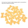 20pcs Rubber Dog Squeaky Bone Toy Teeth Cleaning Dog Bone