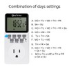 Digital Plug-in Timer Outlet Socket 20 on/Off Programmable Timer Switch