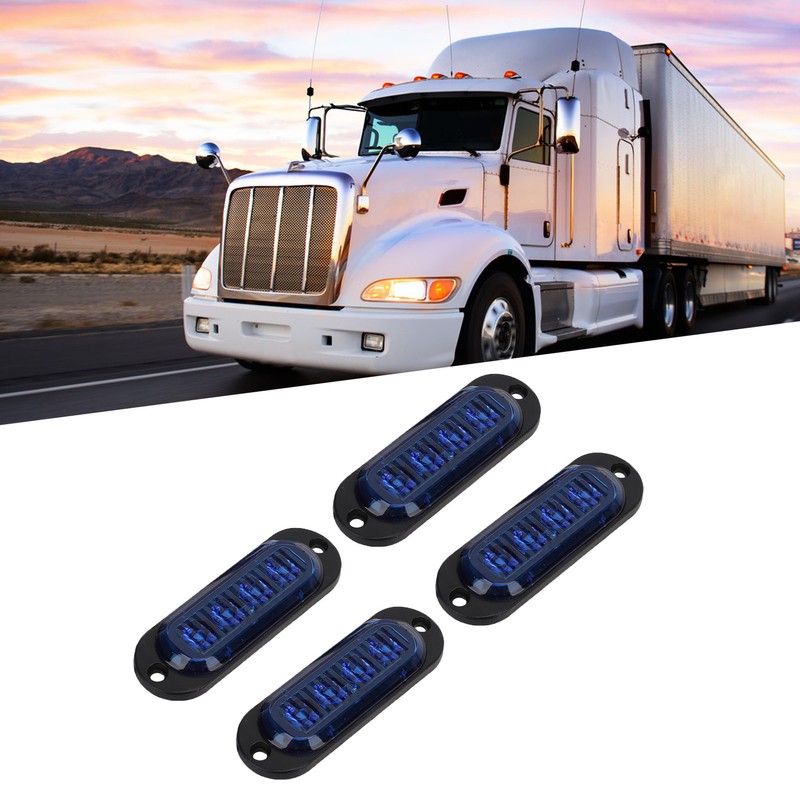 4Pcs Truck Side Lights High Brightness 3000K IP65 Waterproof 4