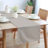 Encasa Table Runner Größe 32x150 cm | Baumwoll -Leinwand Stoff