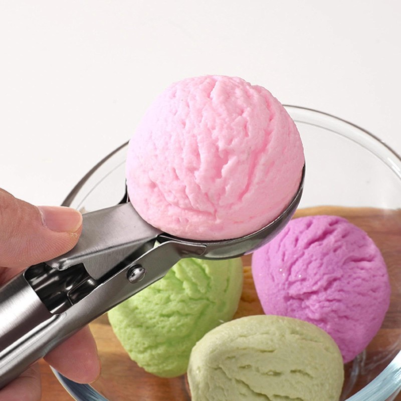 Ice Cream Scoop, Icecream Scoop with Trigger Release, Easy Clean,