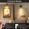 Spotlight Indoor, Wireless Uplighting Indoor with Remote Dimmable, 350° Rotate,