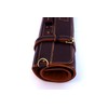 EVERPRIDE Brown Leather and Suede Knife Roll