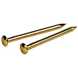 Escutcheon Pins, Brass-Plated, 1-In. x 16, 1.5-oz.